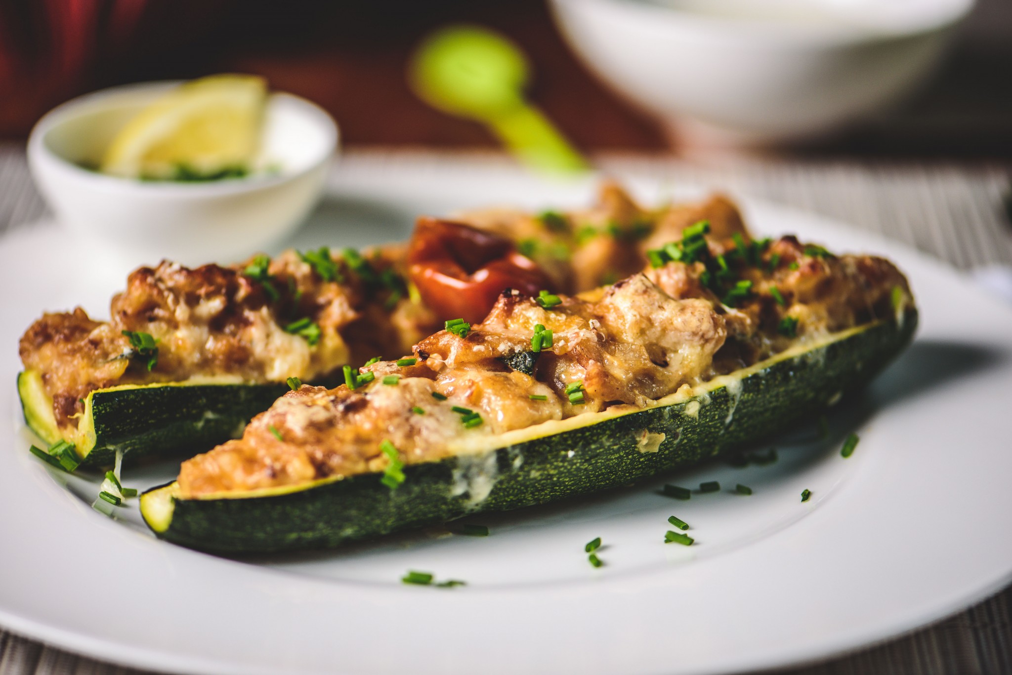 Gefüllte Zucchini vegetarisch | Küchenfreundin Isi