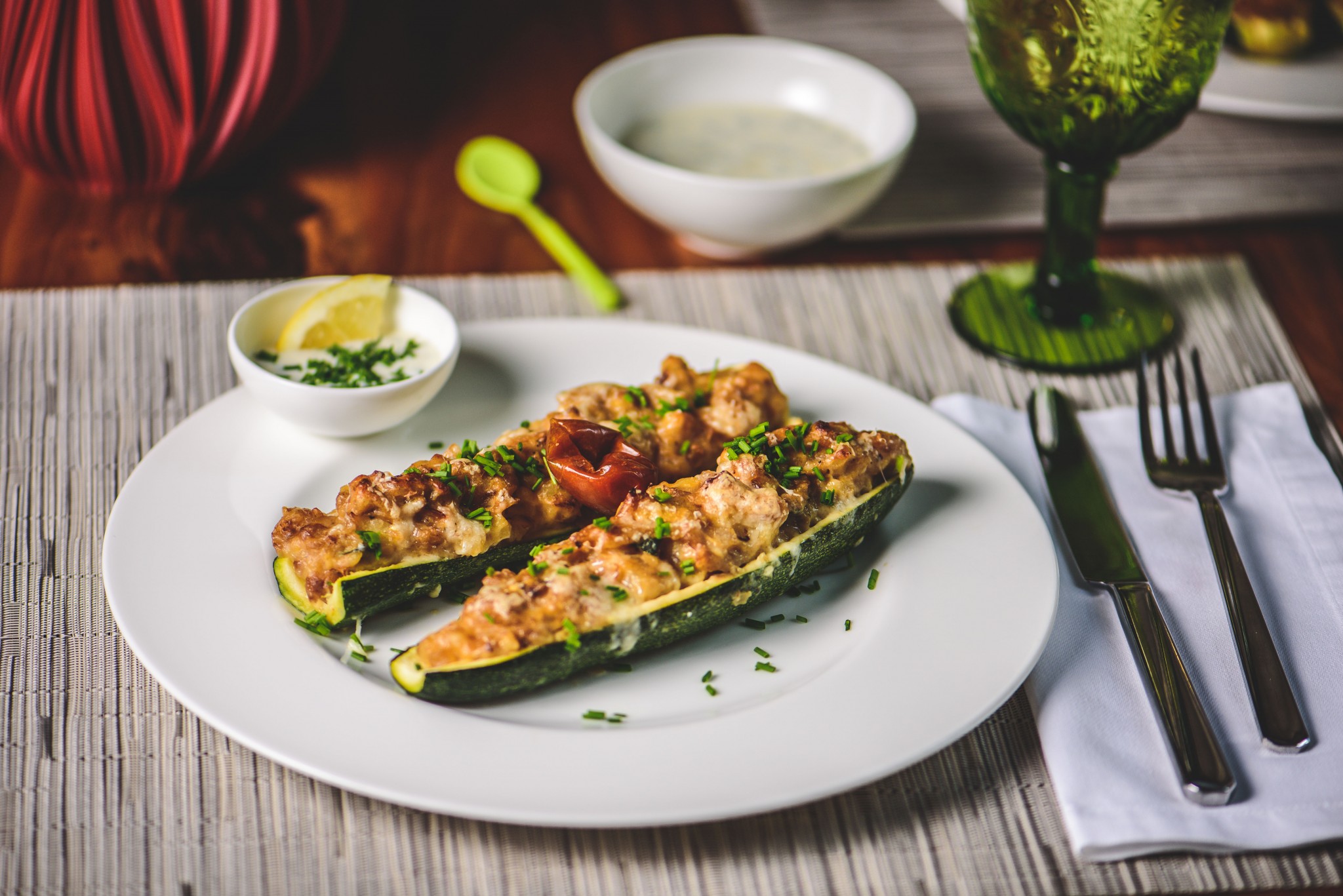 Gefüllte Zucchini vegetarisch | Küchenfreundin Isi